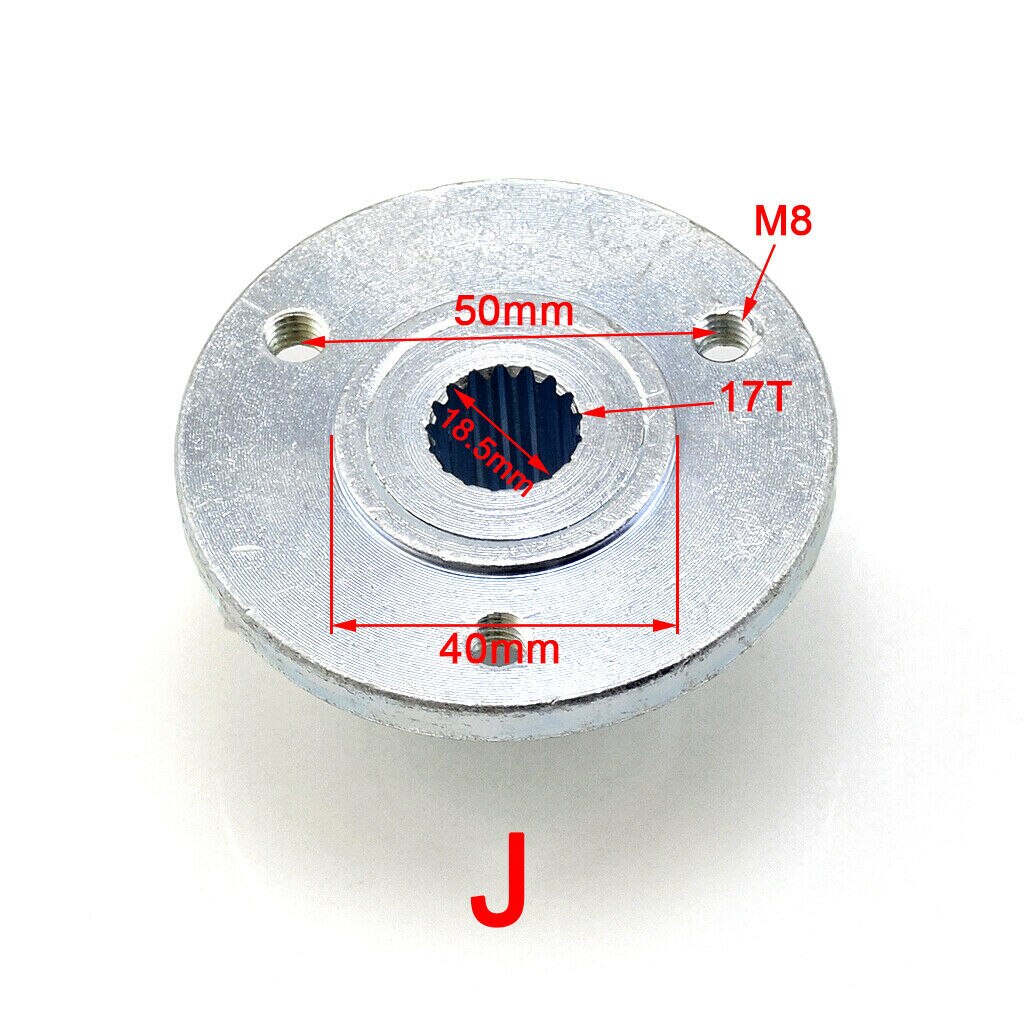 4 Stud 3 hole Axle 23T 24T 17T Hub Spline Mounting brackets Wheel Hub for 50cc- 125cc 150cc 250cc Quad Dirt Bike ATV Buggy