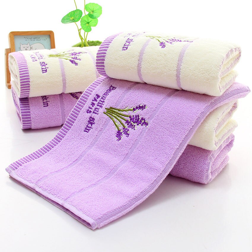 Zachte Lavendel Handdoek Set 100% Katoen Afdrukken Bad Schoonheid Gezicht Handdoek Hotel Spa Handdouche Handdoek Voor Volwassen Kid Thuis toalla De Ducha