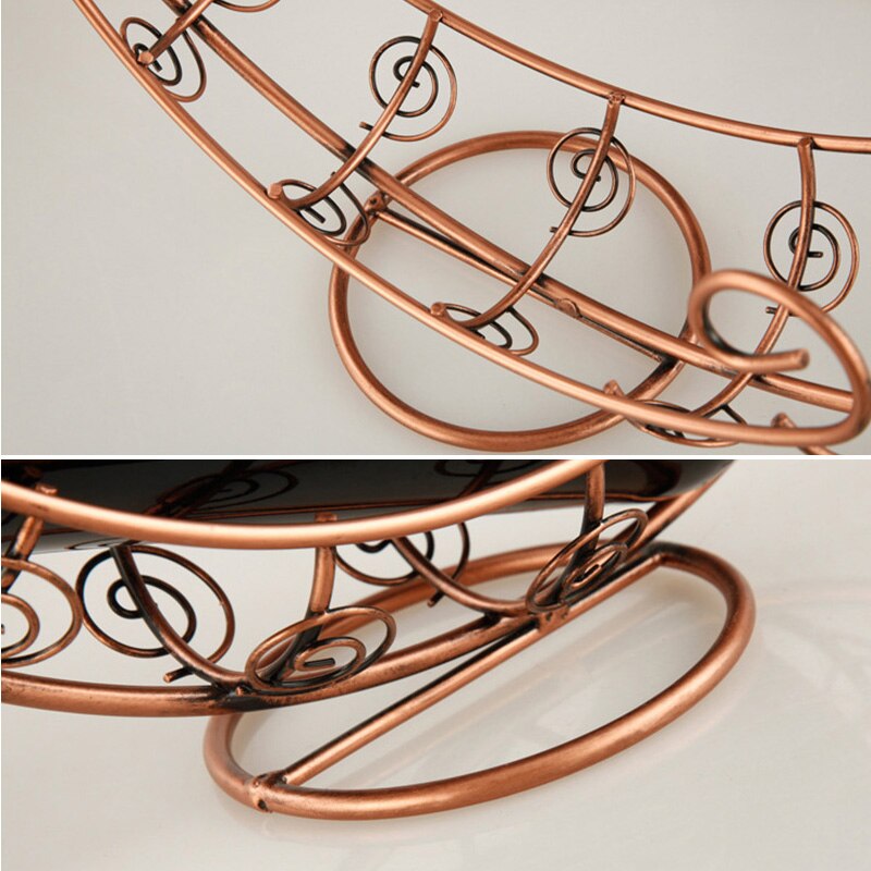 Estante porta botellas de vino Retro, soporte para copas de cristal, estante colgante para copas de vino