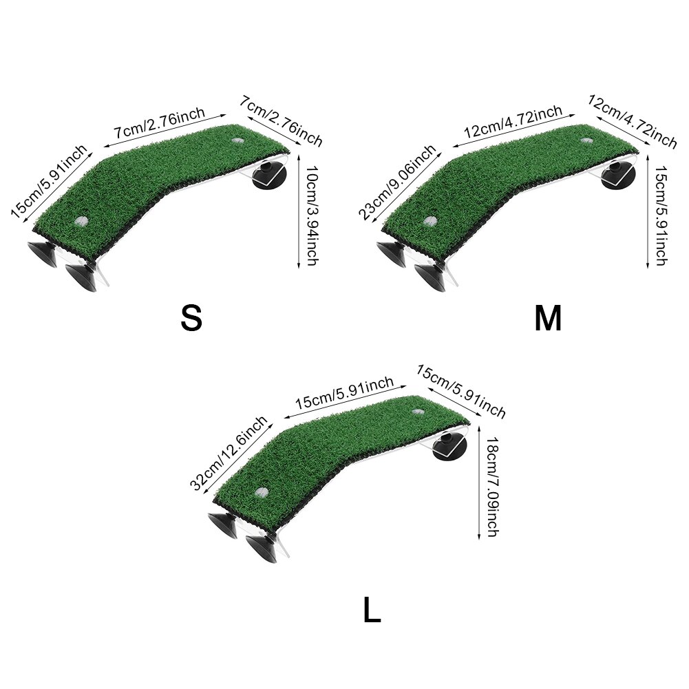 Drogende klimladder aquarium aquarium rust decoratie schildpad platform zonneterras reptielenhabitat zuignap schildpad