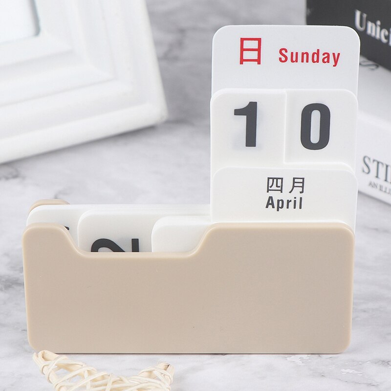 Perpetual Calendar Diy Flip Calendar Crafts Home Office School Desk Decoration: Ginger