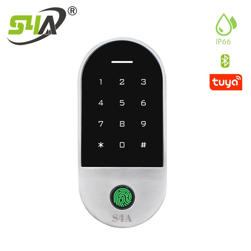 Tuya APP keyless door lock Waterproof Fingerprint Access Control Cheapest Standalone Keypad Finger +RFID Card Door Entry: HF2-BT EM