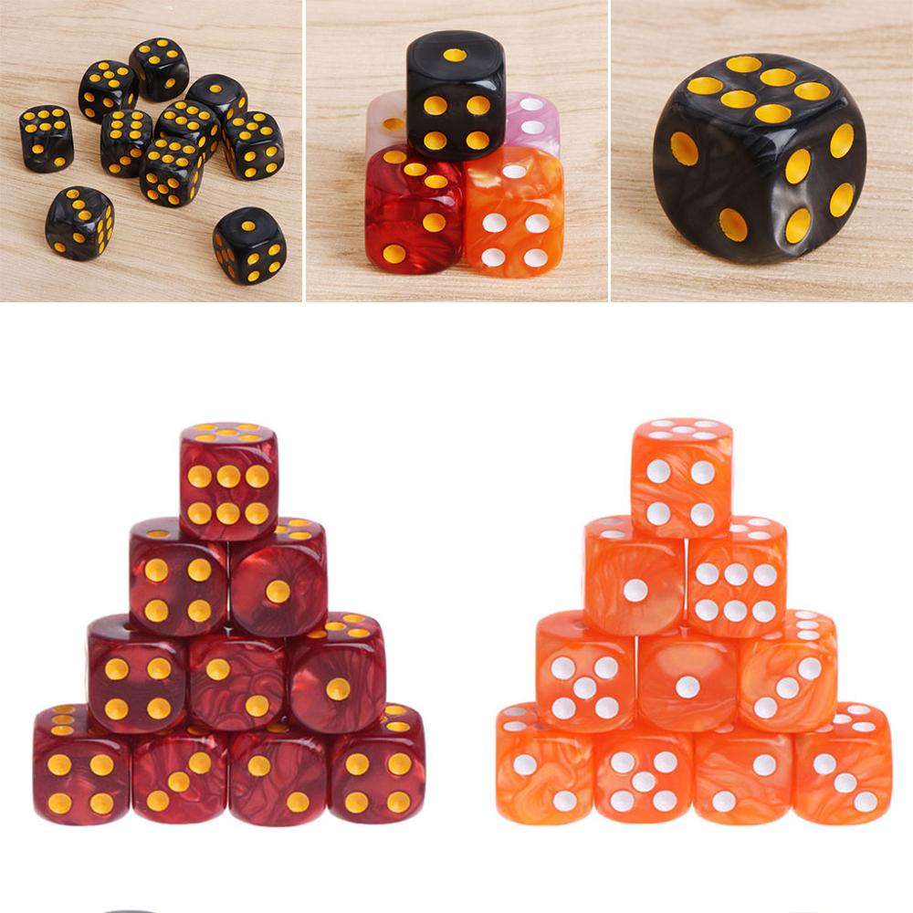 10 Stks/set Acryl Polyhedrale Dobbelstenen Voor Trpg Board Game