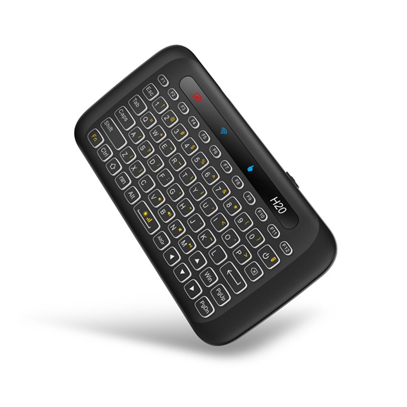 2.4GHz Mini Wireless Keyboard with Remote Mouse Combo Backlit Multi-Touch Touchpad,USB Rechargeable for Android TV Box Windows