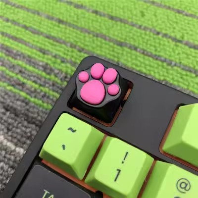 1 Set MX Switch Mechanical Keyboard Backlit Keycaps ESC WASD And Arrow Keys Metal Cat's Claw Key Cap: Orange