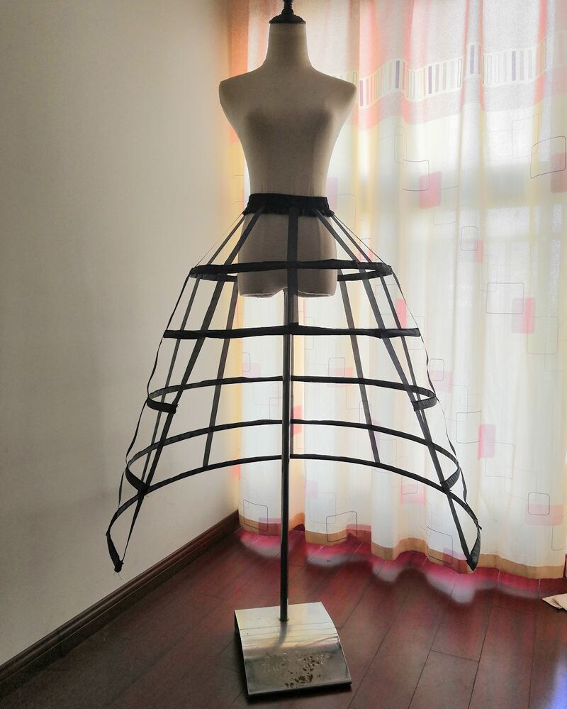 Cancán párr vestido alta baja y enaguas de dama boda los miriñaques se desliza 5 aros enaguas de novia falda para vestido de novia