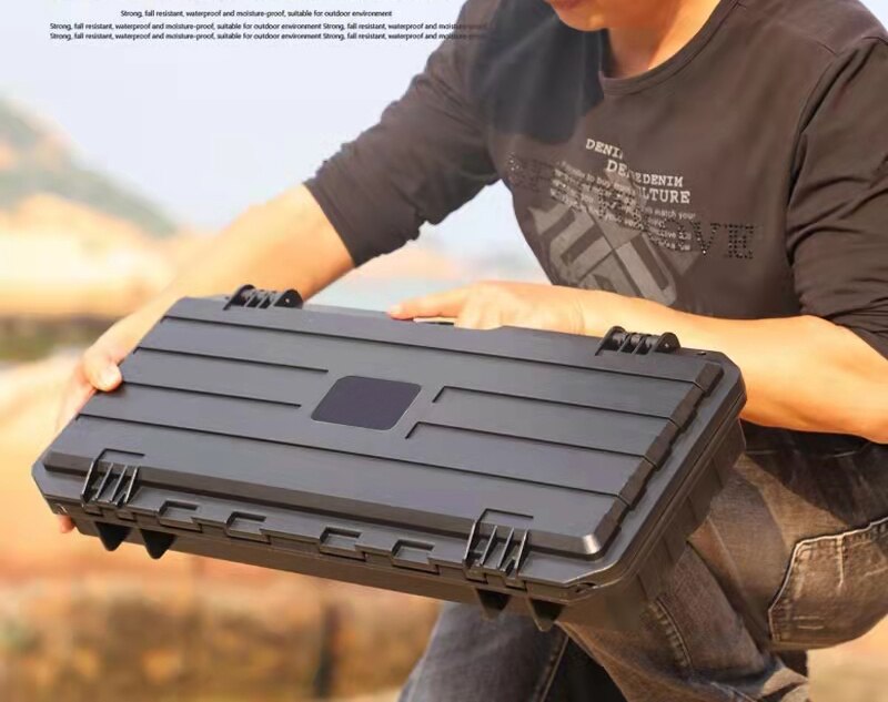 Veiligheid Instrument Gereedschapskist Beschermende Waterdichte Shockproof Toolbox Verzegelde Tool Case Slagvast Koffer Met Spons