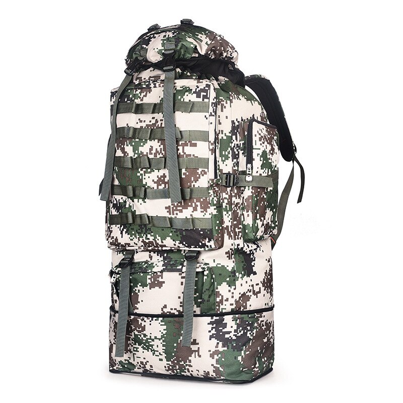 Bolsos de viaje para hombre, 75L, gran capacidad, mochila de nailon camuflada, equipaje portátil, mochila de uso diario, Bolsa de equipaje multifunción