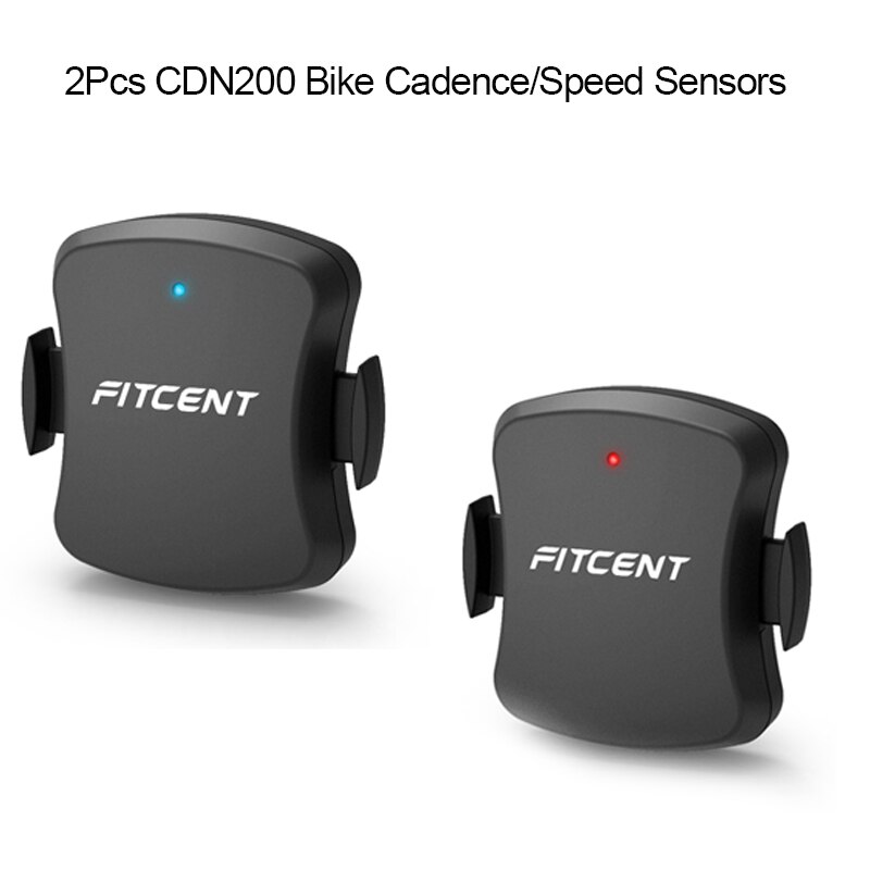 Fitcent Dual Mode Hartslagmeter Ant + Blutooth Fiets Cadans Snelheidssensor Cyling Computer Voor Wahoo Garmin Zwift Sport: 2Pcs CDN200