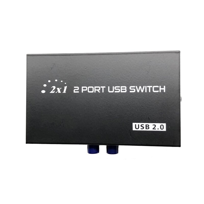 2 Port Manual Usb Switch Box Twee Computers Delen Een Printer 2 In1out USB2.0 Hub Splitter Converter 95AF
