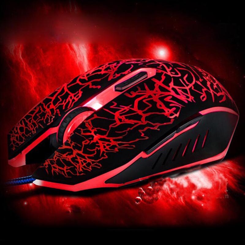 Wired Gaming Mouse 6 Button LED 5500 DPI USB Computer Mouse Gamer Mice Silent Mause With Colorful Backlight For PC Laptop