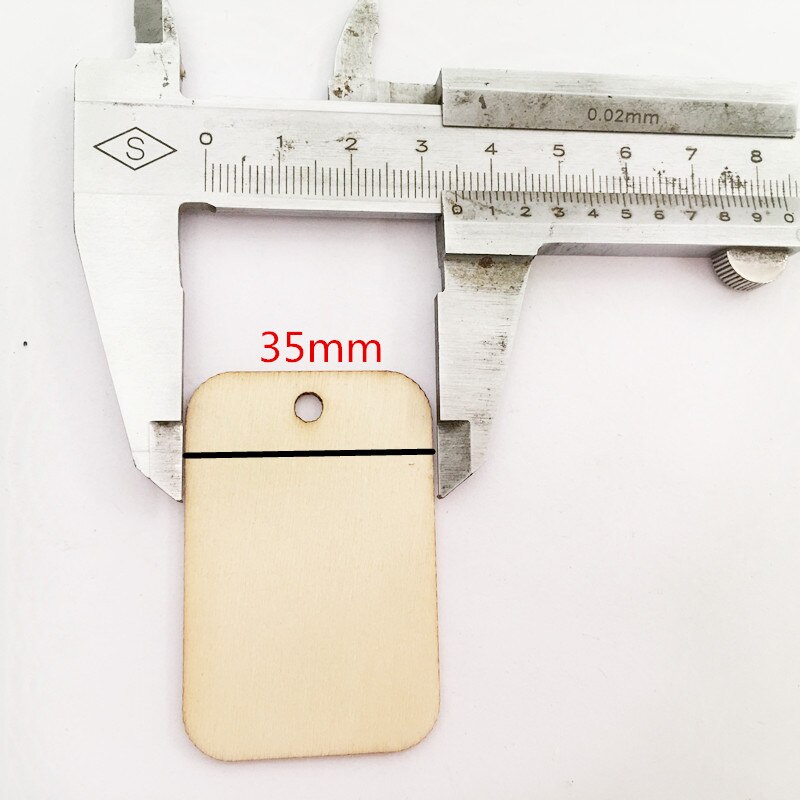 25 stück handgefertigte 5*3cm unbehandelte rechteckige holzanhänger aus holzspänen, diy-bastelarbeiten, ornamente, hochzeits-, weihnachts- und partydekorationen zum aufhängen