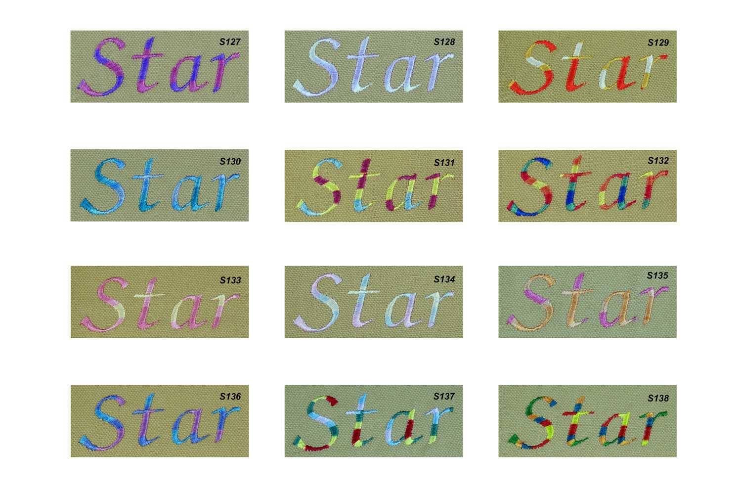 S127 - S138 Multi-colors Embroidery Thread 1100Y for machine/hand embroidery quilting overlocking on any home sewing machines