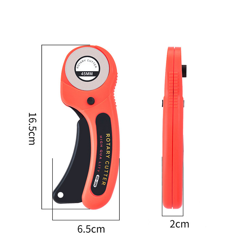 45MM Rotating wheel cloth knife leather knife paper knife round wallpaper knife hob dotted curve wavy line utility knife Cutter