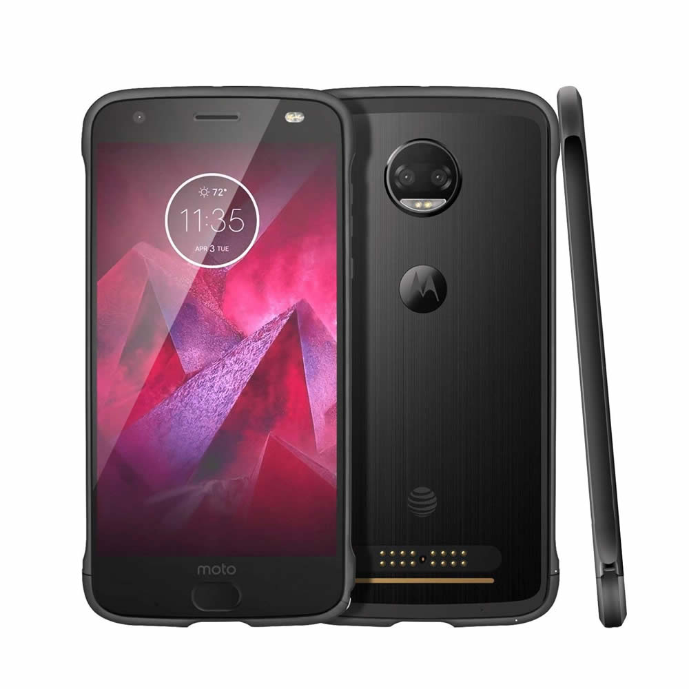 Aluminium legierung Stoßstange fallen für Motorola Moto Z2 Spielen Z2 Kraft Kompatibel Moto Mods Metall Rügestochen Rahmen abdeckung Stoßfest schutz