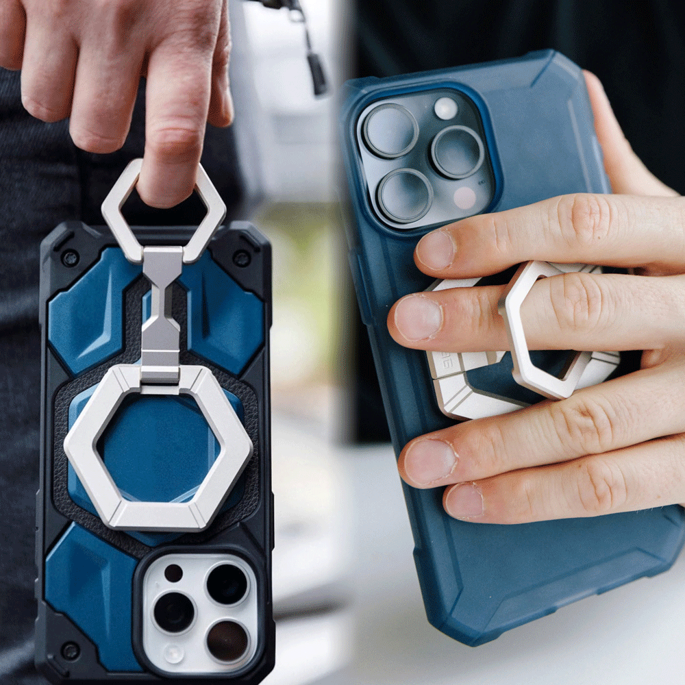 Magnetic Ring Stand for iPhone 16/15/14/13 Pro Max, Removable 360° Rotating Ring Grip & Kickstand for Galaxy S24/S23