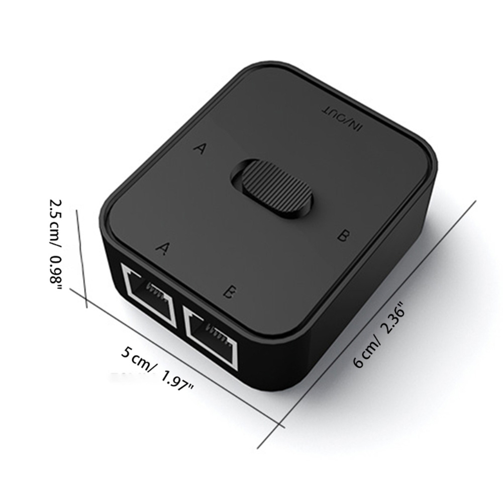 Selettore switch di rete RJ45 a 2 porte 2 in 1 uscita/1 ingresso 2 uscite Switcher di rete Splitter Switch di rete Distributore di rete Gigabit