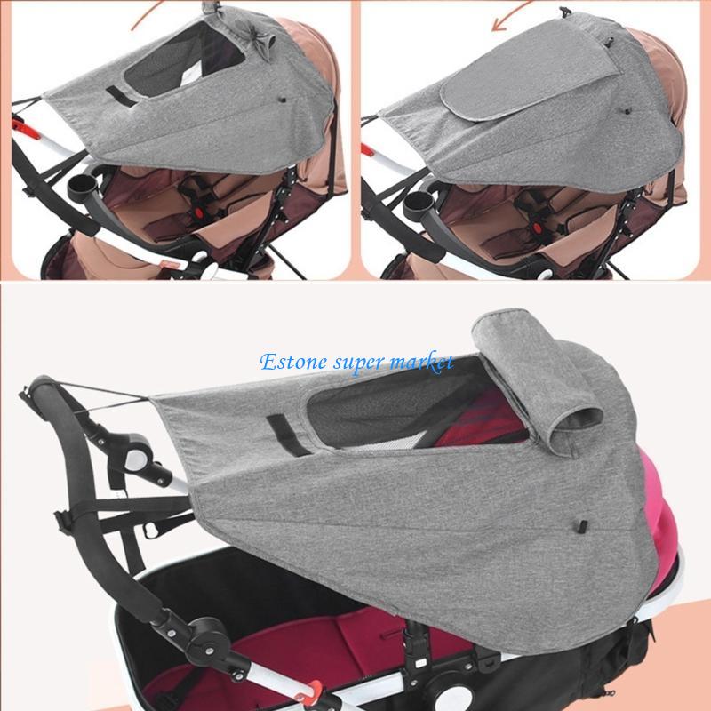 090b tweeweg kinderwagens met hoge ligstand, zonnescherm, hoes voor kinderwagen, schaduwbescherming