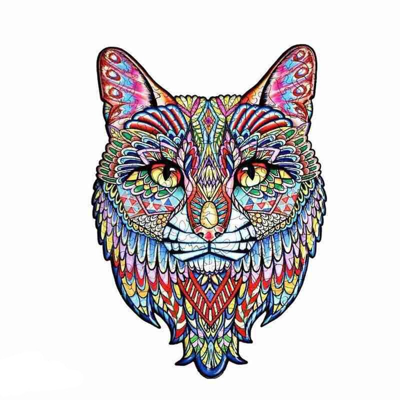 Dier Kat Lion Dragon Puzzels Houten Puzzels Voor Volwassenen Kinderen Houten Puzzels Verjaardag Cadeaus Voor Kinderen Educatief Speelgoed