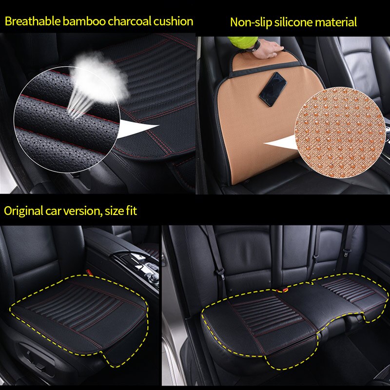 Lederen Auto Stoelhoezen Waterdichte Universele Seat Protector Voor Automobiles Auto Zitkussen Set Mat Auto Accessoires Ademend