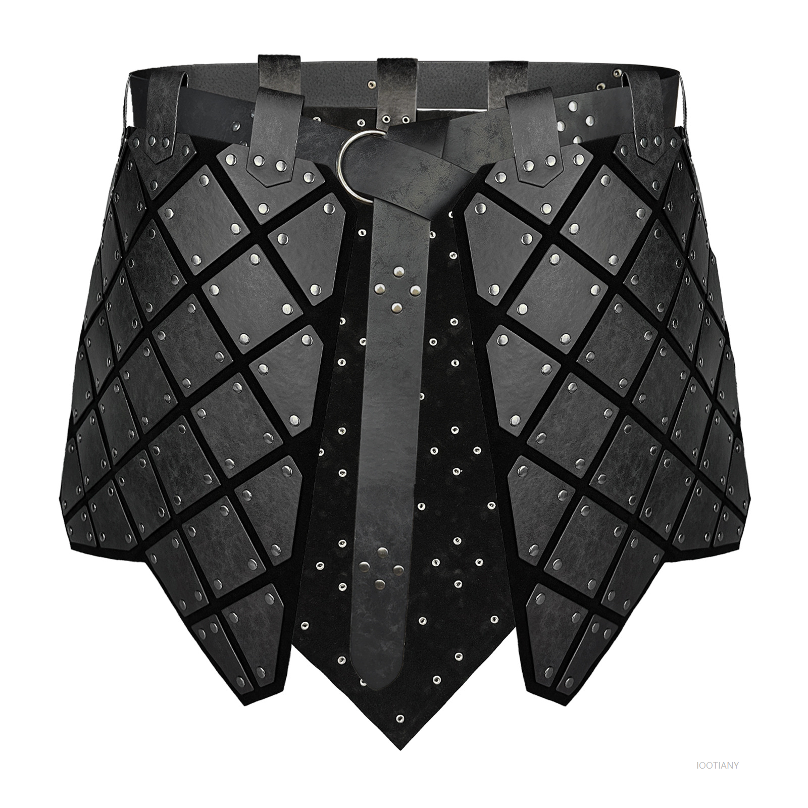 Adult Medieval Roman Legionary Gladiator Battle Belt Skirt Pu Leather Steampunk Armor Halloween Party Knight Skirt Armor Costume