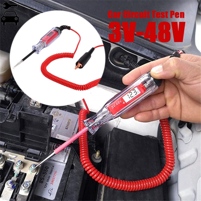 1pc 3-48V Digital Display Circuit-Tester Automotive Test Bleistift Reparatur Stift Für Auto Fahrzeug Auto Test auto-Circuit-Tester Elektrische