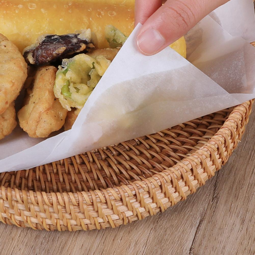 50 Stks/zak Olie Absorberend Papier Multi-Gebruik Wegwerp Gezonde Draagbare Koekenpan Pad Papier Voor Keuken Benodigdheden Tempura Vloeipapier