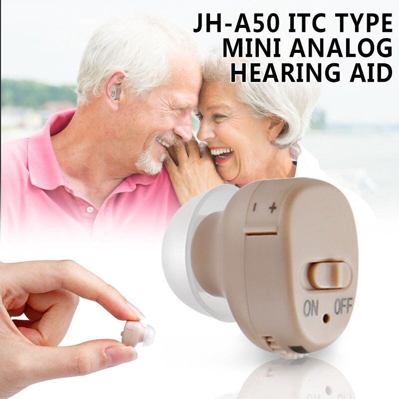 1 par mini ite bærbar usynlig høreapparat assistent lydforstærker justerbar tone til døve ældre
