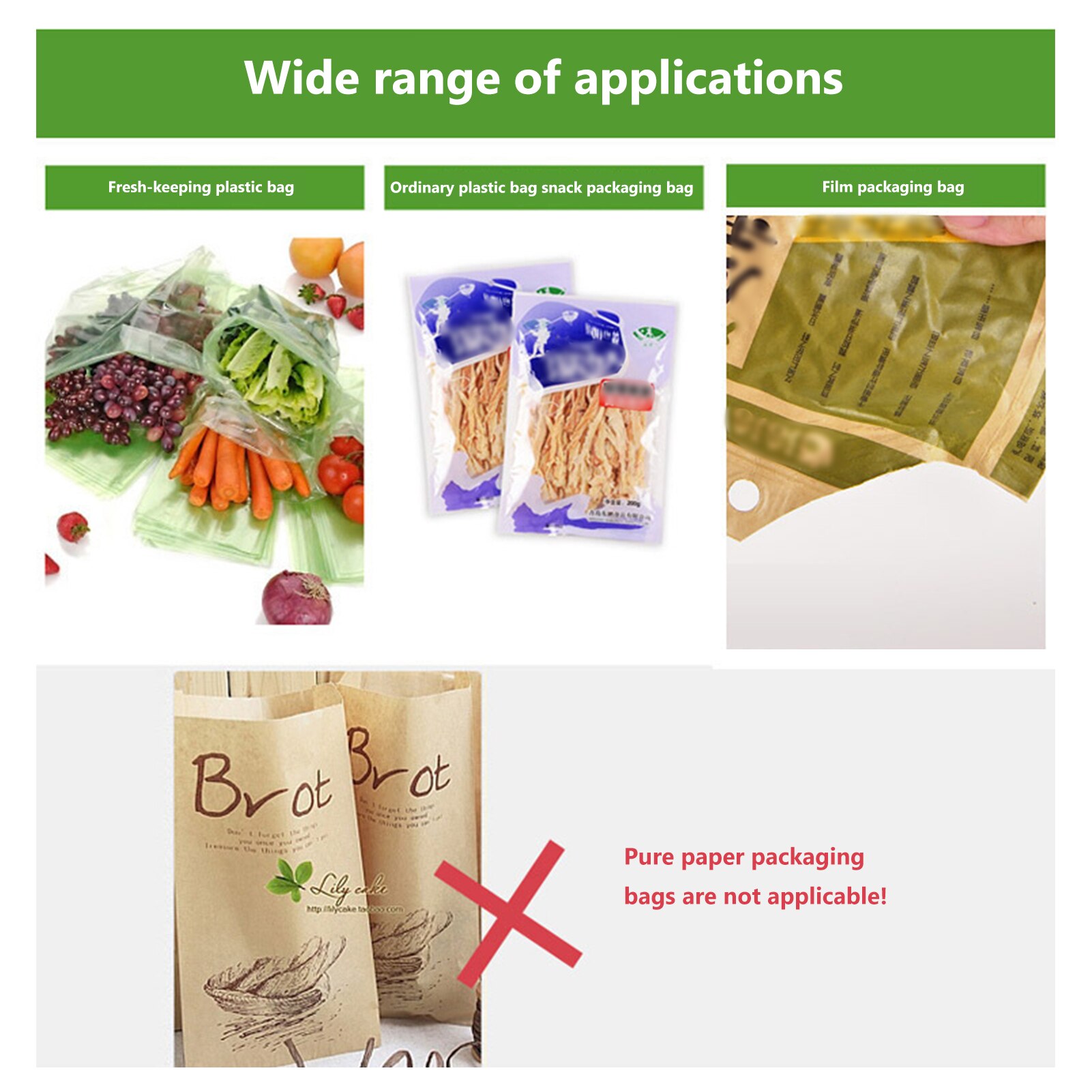 Household Mini Sealing Machine Portable Plastic Sealing Machine Snack Plastic Bag Sealing Machine Pressure Heat Sealing Machine