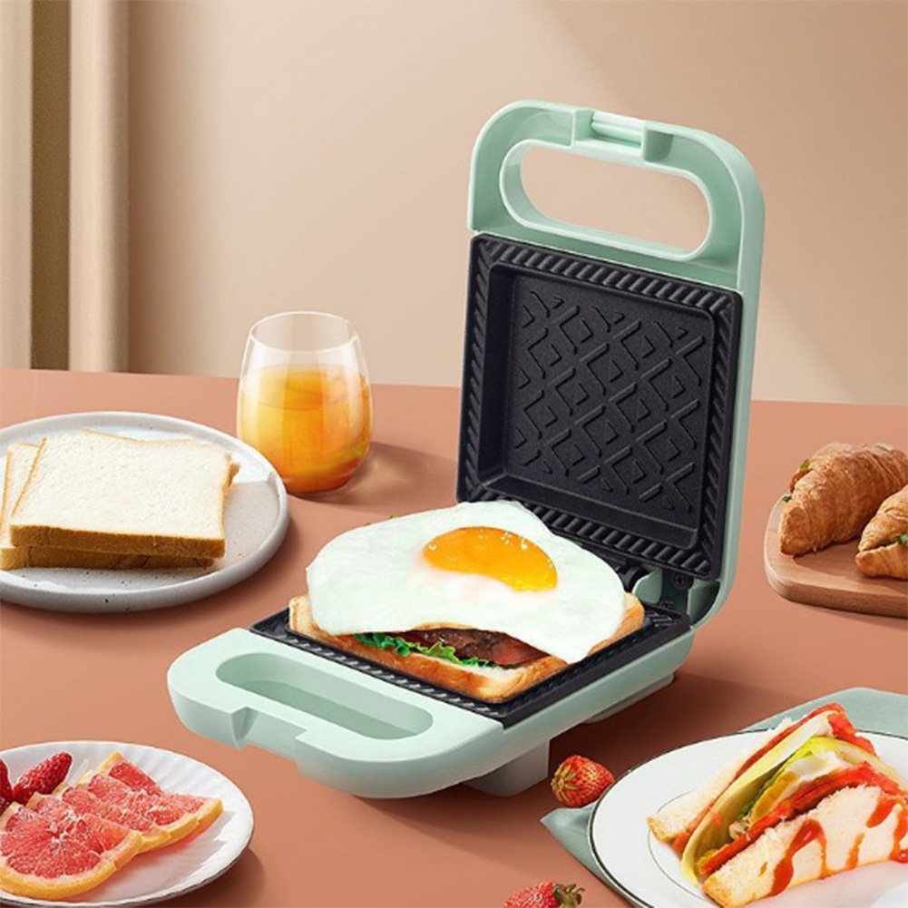 Elektrische Sandwich Maker Broodpers met Antiaanbaklaag Ei Omelet Pan Lichte Voedsel Making Machine voor Vlees Rundvlees Omelet