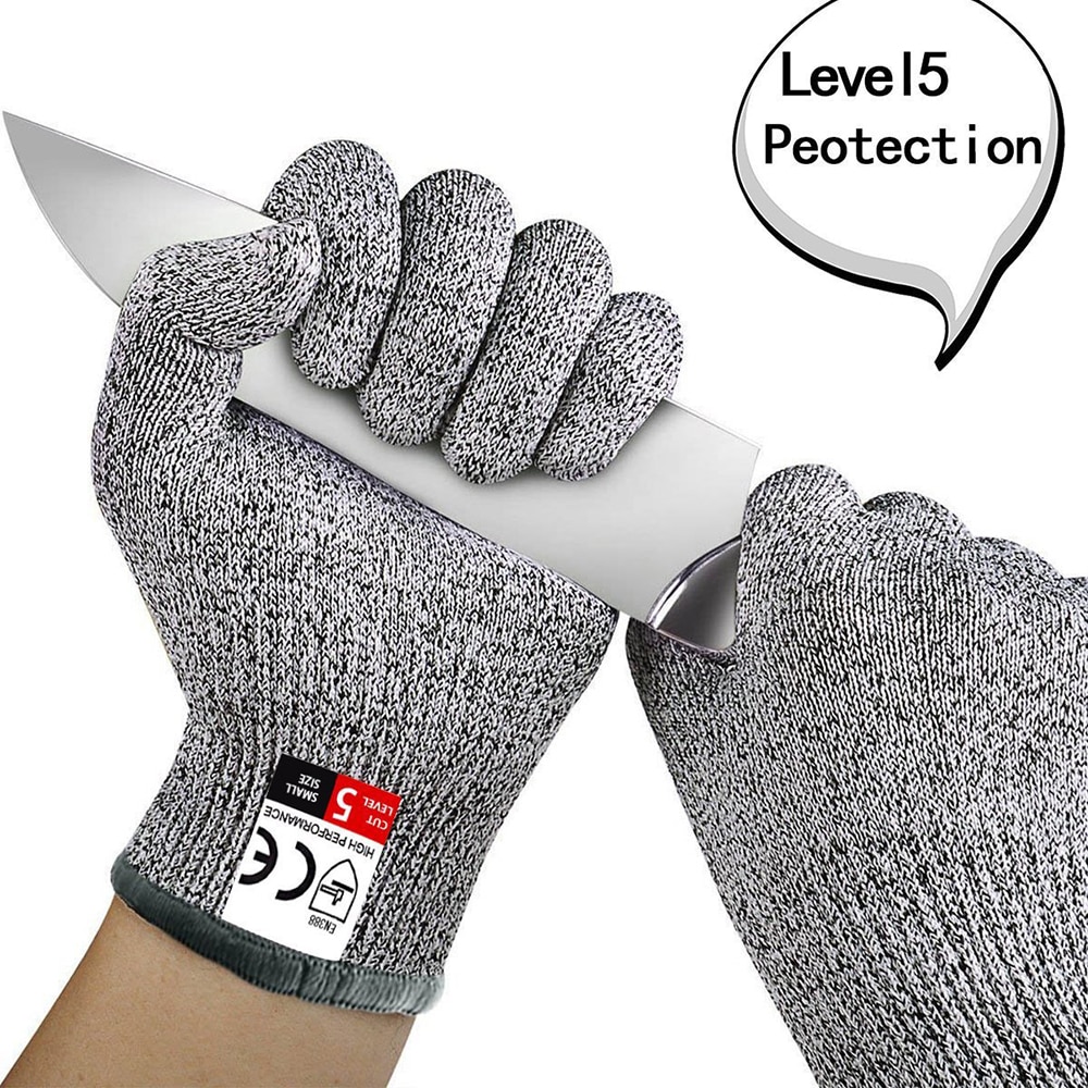 1 Paar Multi Functie Anti Cut Handschoenen Proof Steekwerende Roestvrij Staaldraad Metalen Mesh Butcher Snijbestendige Veiligheid handschoenen