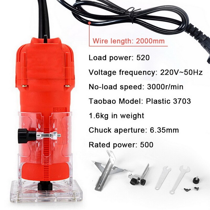 EU/US/AU/UK Plug Woodworking Electric Trimmer Wood Milling Engraving Slotting Trimming Machine Hand Carving Machine Wood Router