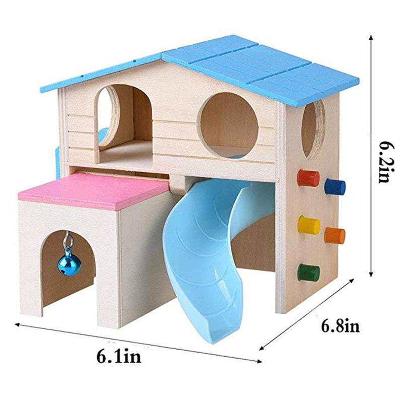 1pc Hamster House Funny Ladder Slide Bell Climbing... - Grandado - Hamster Bell Protector Hideout
