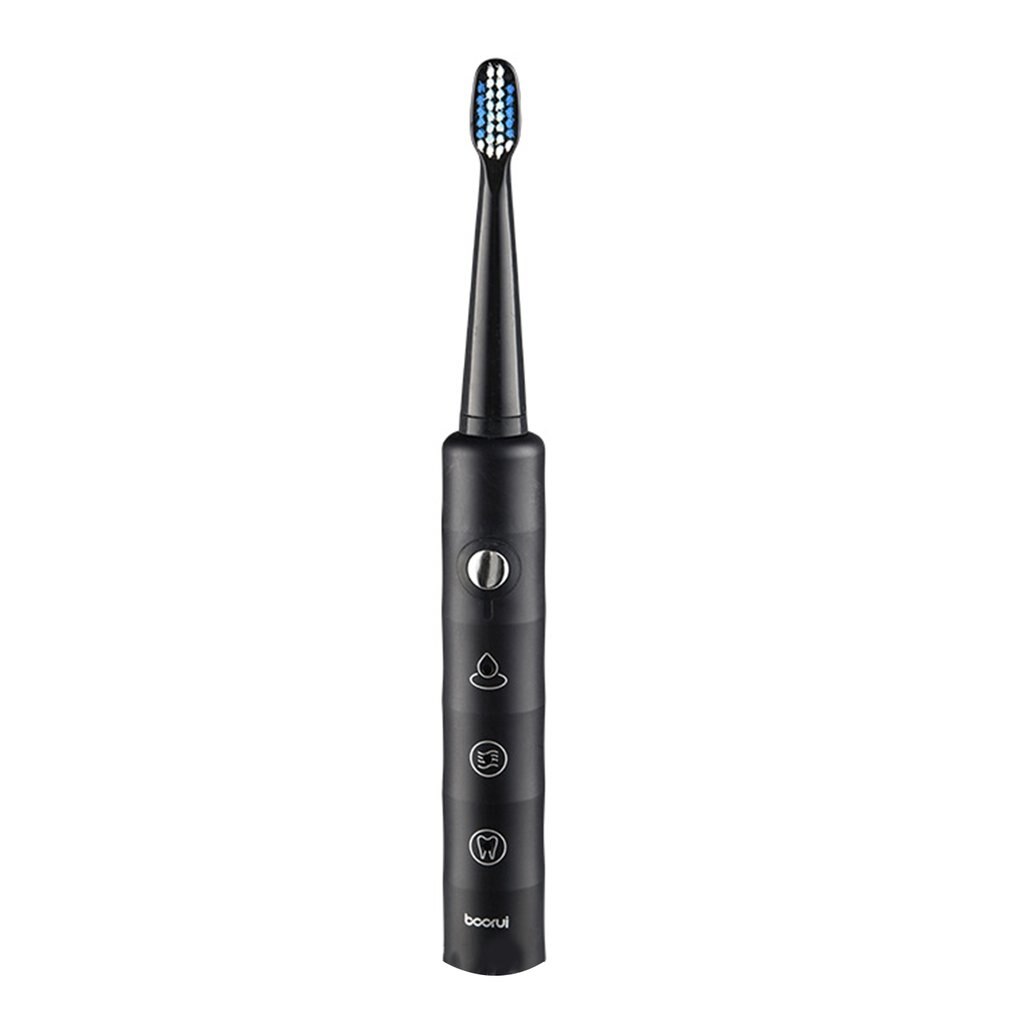 Smart Electric Toothbrush Magnetic Suspension Ultrasonic Toothbrush Electric Rechargeable Sonic Toothbrush: Black