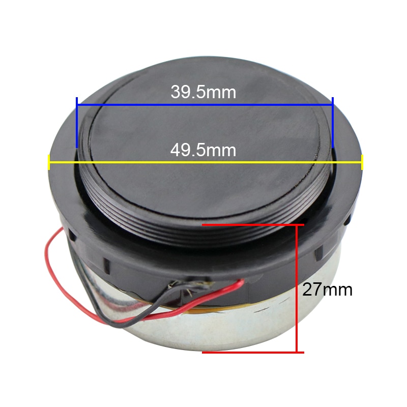SHEVCHENKO 2 Inch 49mm Bass Vibration Full Range Speaker 2ohm 5W Low Frequency Plane Vibrator Woofer 30MM large Voice Coil 1pcs