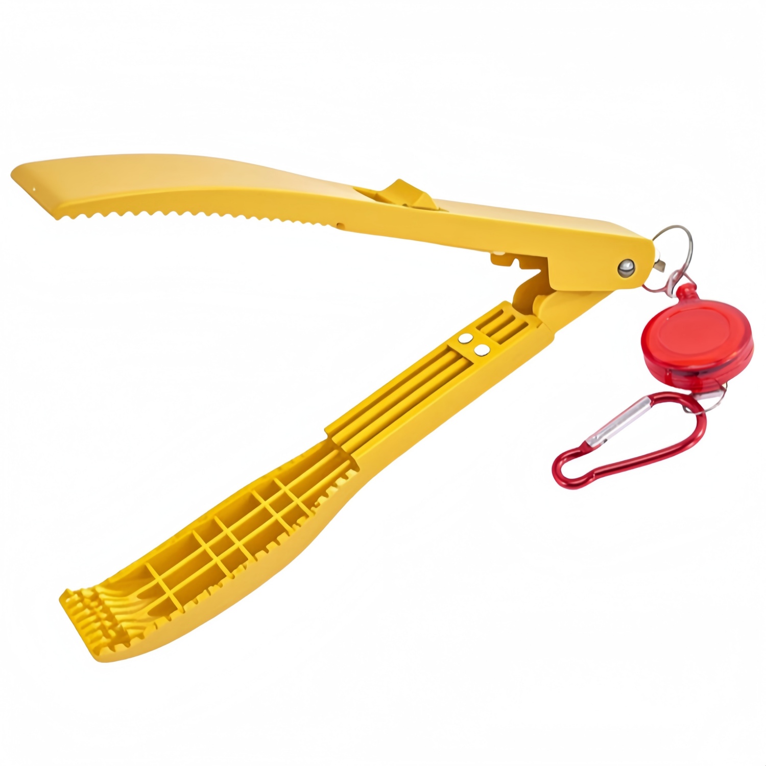 1 Set Fishing Body Tongs Gripper With Plastic Holder Switch Lock Catch Fishing Gear: Yellow