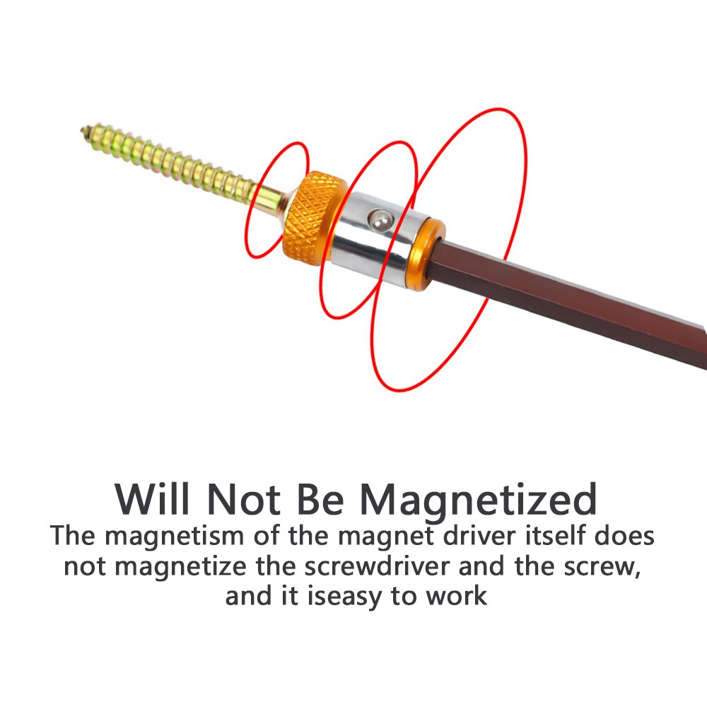 Screwdriver Drill Bit Magnetic Ring For 6.35mm Magnetic Adjustable Screw Drill Tip Magnet Powerful Ring Tools Set