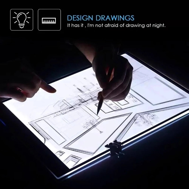 Drawing Tablet Diamond Painting Board USB Art Copy Pad Writing Sketching Wacom Tracing Led Light Pad