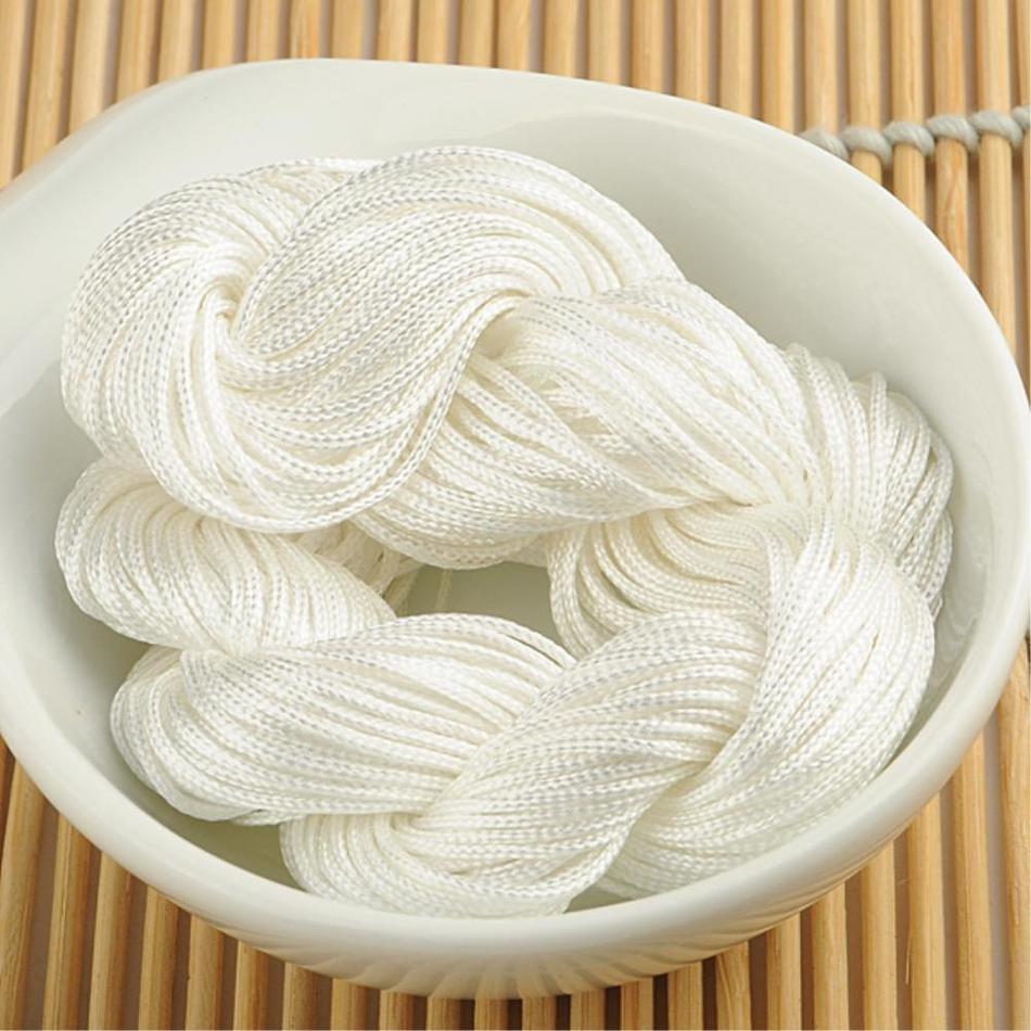 20M Shamballa Beads Bracelet Thread 1mm Polyester Cord Chinese Knot Macrame Rattail Cord For DIY Jewelry Findings: 7