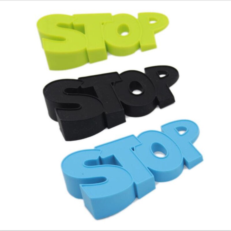 Tecknad stopp 1 st söta tecknade bokstäver stopp stil dörrpropp silikon dörrstoppsäkerhet för baby heminredning