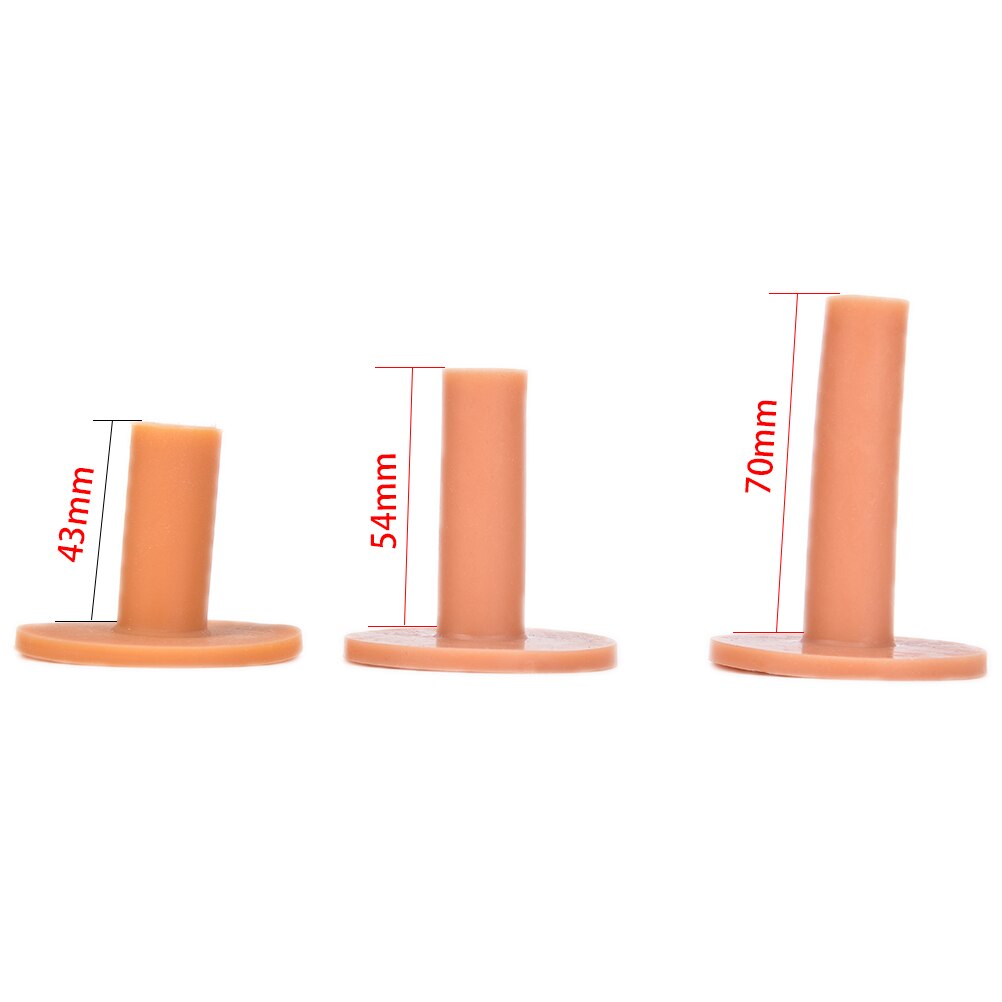 3pcs/set(43mm+54mm+70mm) Rubber Driving Range Golf Tees Holder Tee Home Training Practice Mat: Default Title