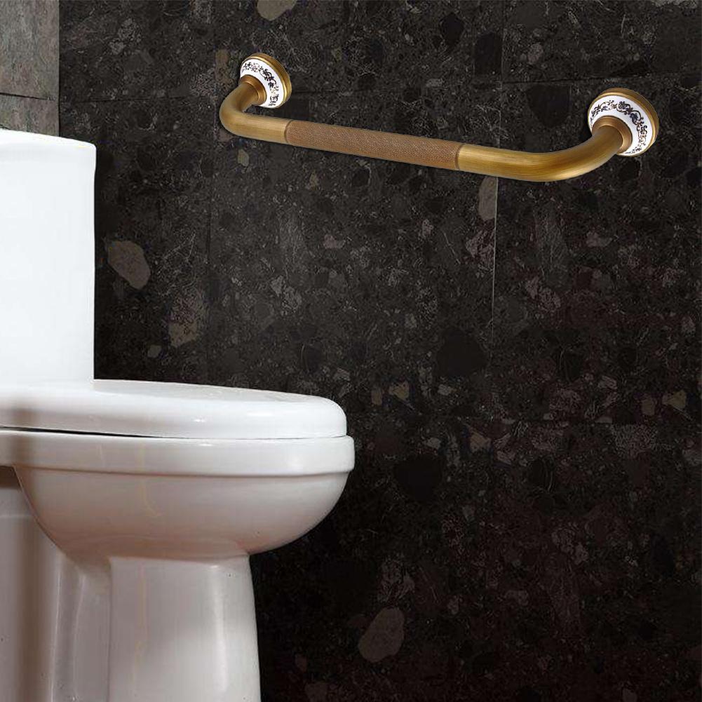 Messing grab bar balance håndliste brusebad badeværelse monteret sikkerhed håndstøtte skinne vægbeslag til ældre / handicappede / skader