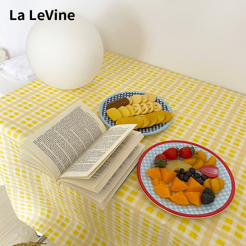 Tischdecke Koreanische Kleine Blumen- Licht und Atmungsaktive Sommer Heimat Dekoration Tuch Eis Frische Farbe Mädchen Schlafzimmer Dekoration