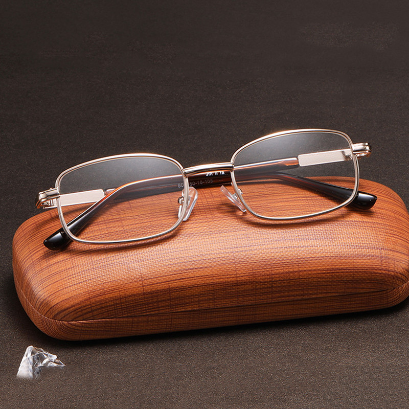 Metall Halb Rahmen Lesebrille Rahmen Männer Frauen Glas Objektiv Presbyopie Brillen + 0,5 + 0,75 + 1,25 + 1,75 + 2,25 + 2,75 + 4,5 + 5,5 + 6,0