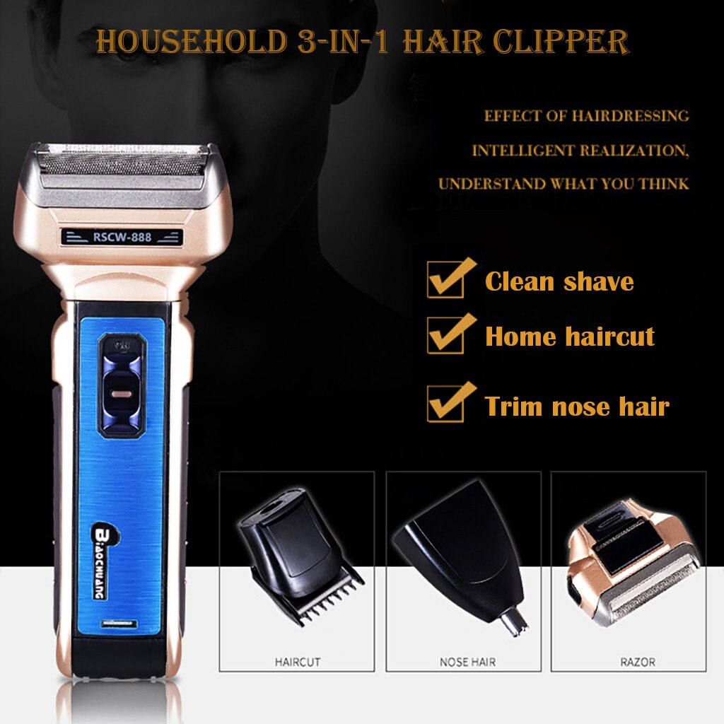 Baby Safety Barber trimmer hair cutting machine Electric Three-in-one Hair Clipper Nose Hair Clipper Beauty Set