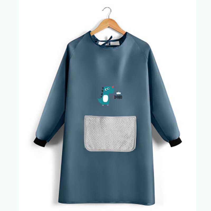 Kitchen Aprons for women Pet cleaning Apron Household Cleaning Bibs Restaurant Kitchen Cooking Baking Barbecue Overalls Bibs: Blue dinosaur