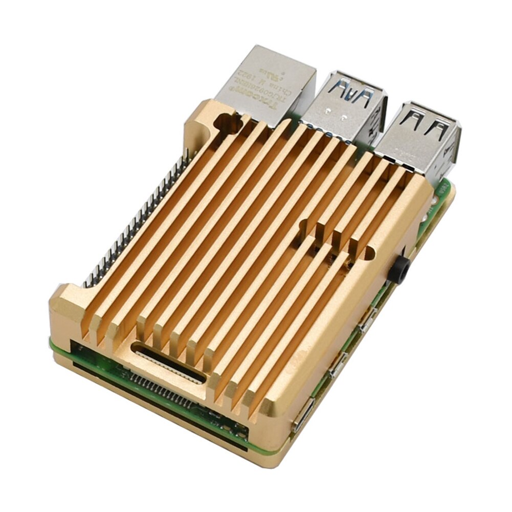 Signal Tool Accessories Durable Enclosure Shell Easy Install Cooling Aluminium Alloy Protective Case Cover For Raspberry Pi 4B