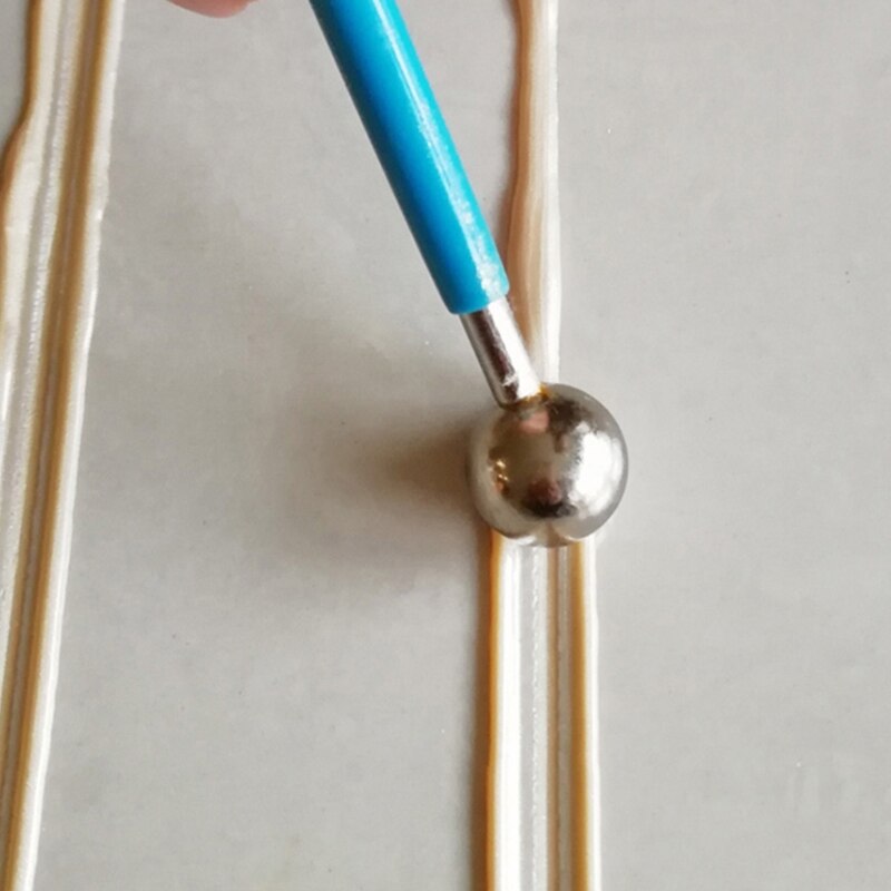 Practical 4x Concrete Countertop Caulking Tool Double Steel Pressed Ball Tile Joint Caulk Finishing Tool Repairing Stick