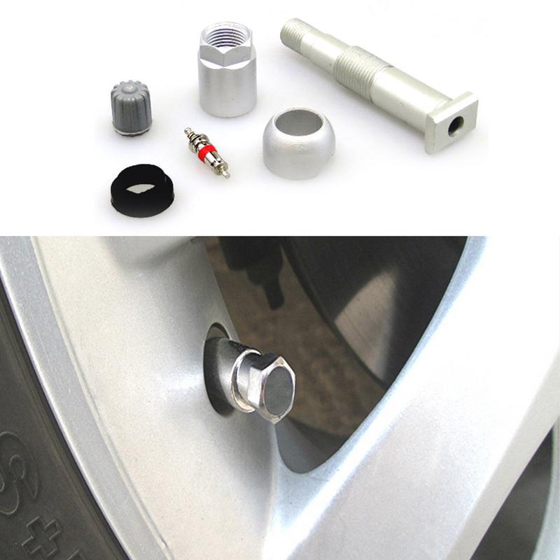 1PCS Aluminum Alloy TPMS TPS Tire Pressure Sensor Valves Stem Tyre Pressure Monitoring System Gas Nozzle Support