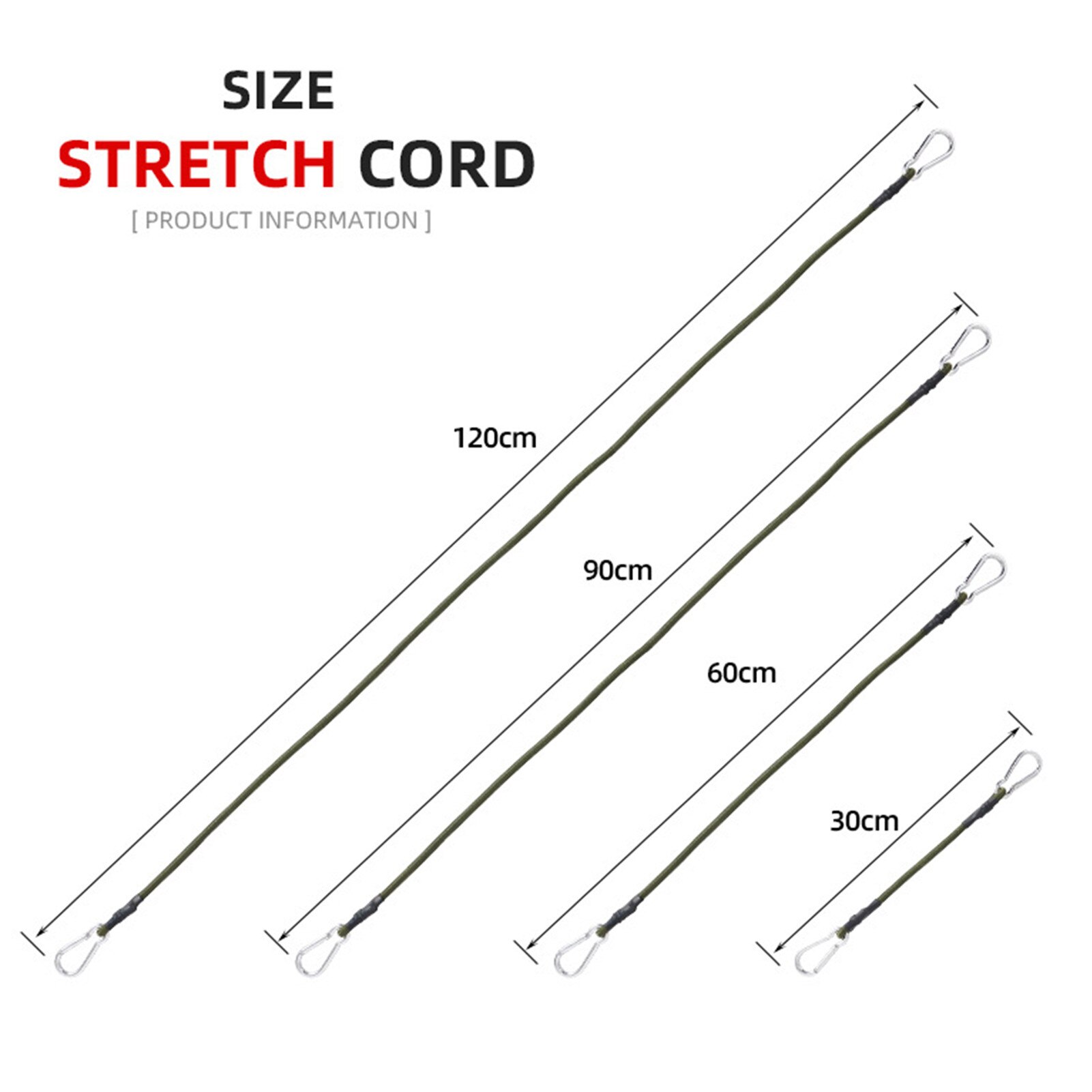 Outdoor Tent Elastische Touw Duurzaam Handige Koord Band Riem Trekkoord Multi Voor Vaste Tenten & Gebundeld Diversen En Huishoudelijke